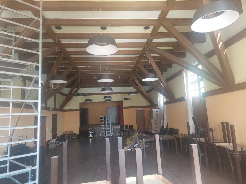 Rekonštrukcia a modernizácia interiérového osvetlenia kultúrneho domu Mýto pod Ďumbierom